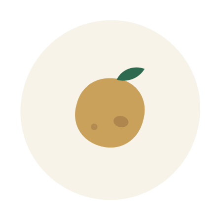 uma laranja marrom